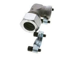 1-1/4'' Elbow SAE Flange 3000 PSI Steel with 38S (M52x2) ISO 6162-1