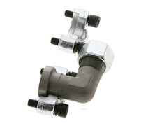 1/2'' Elbow SAE Flange 6000 PSI Steel with 16S (M24x1.5) ISO 6162-2