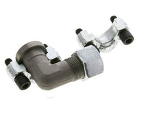 1/2'' Elbow SAE Flange 6000 PSI Steel with 16S (M24x1.5) ISO 6162-2