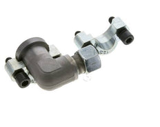 3/4'' Elbow SAE Flange 6000 PSI Steel with 16S (M24x1.5) ISO 6162-2