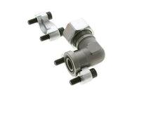 3/4'' Elbow SAE Flange 6000 PSI Steel with 25S (M36x2) ISO 6162-2