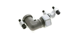 3/4'' Elbow SAE Flange 6000 PSI Steel with 25S (M36x2) ISO 6162-2