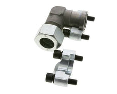 1'' Elbow SAE Flange 6000 PSI Steel with 30S (M42x2) ISO 6162-2
