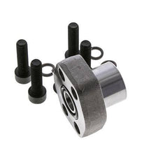 1/2'' SAE Flange 3000 PSI Plain Steel with G1/2'' Female Threads ISO 6162-1