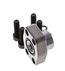 3/4'' SAE Flange 3000 PSI Plain Steel with G1/2'' Female Threads ISO 6162-1