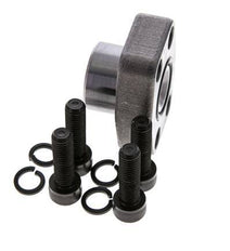 3/4'' SAE Flange 3000 PSI Plain Steel with G1/2'' Female Threads ISO 6162-1