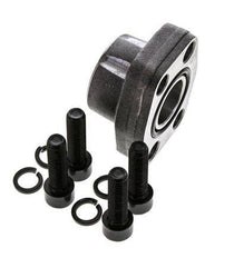 1'' SAE Flange 3000 PSI Plain Steel with G1'' Female Threads ISO 6162-1
