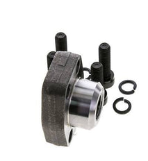 1'' SAE Flange 3000 PSI Plain Steel with G1/2'' Female Threads ISO 6162-1