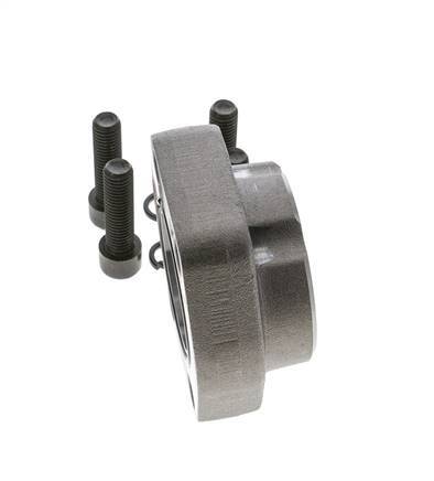 2'' SAE Flange 3000 PSI Plain Steel with G2'' Female Threads ISO 6162-1