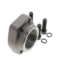 2'' SAE Flange 3000 PSI Plain Steel with G2'' Female Threads ISO 6162-1