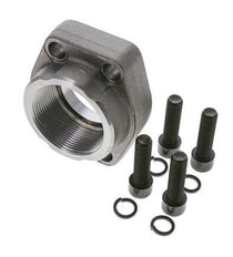2'' SAE Flange 3000 PSI Plain Steel with G2'' Female Threads ISO 6162-1