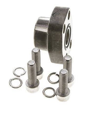 3/4'' SAE Flange 3000 PSI Stainless Steel with G3/4'' Female Threads ISO 6162-1