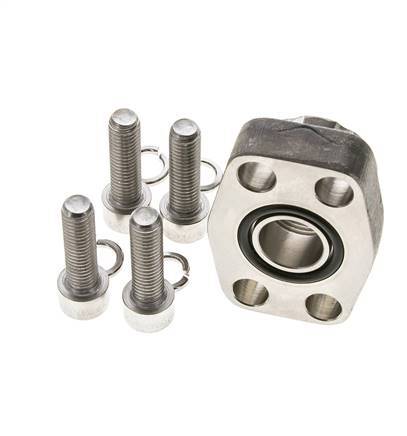 3/4'' SAE Flange 3000 PSI Stainless Steel with G3/4'' Female Threads ISO 6162-1