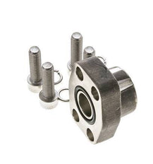 3/4'' SAE Flange 3000 PSI Stainless Steel with G3/4'' Female Threads ISO 6162-1