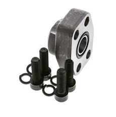 3/4'' SAE Flange 6000 PSI Plain Steel with G3/4'' Female Threads ISO 6162-2