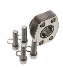1-1/4'' SAE Flange 6000 PSI Stainless Steel with G1-1/4'' Female Threads ISO 6162-2
