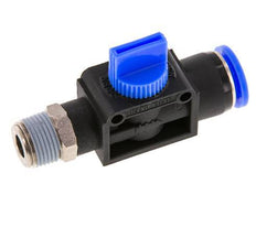 3/2-Way Shut-Off Hand Valve 12 mm - R3/8'' Plastic/Brass Tube-side venting