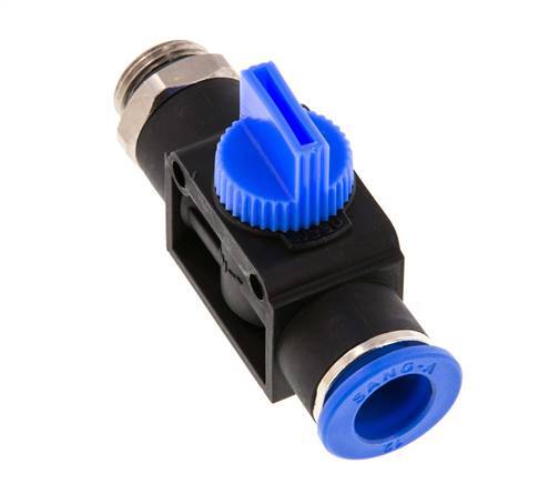 3/2-Way Shut-Off Hand Valve 12 mm - G3/8'' Plastic/Brass Tube-side venting