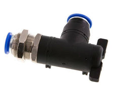 2-Way Elbow Ball Valve 12 mm Plastic/Brass Bulkhead