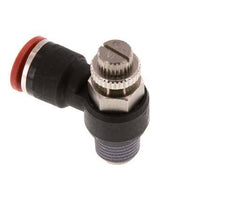 Flow Control Silencer Meter-In Elbow 10 mm - R1/4'' Brass/PA 66