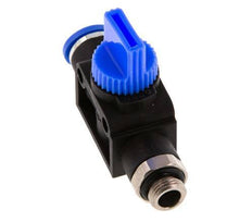 3/2-Way Shut-Off Hand Valve 8 mm - G1/8'' Plastic/Brass Thread-side venting