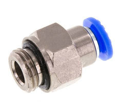 Push-In Fitting 6mm & G1/4'' Male Auto Shut-Off Brass/PBT 0-10bar (0-145psi) [2 Pieces]