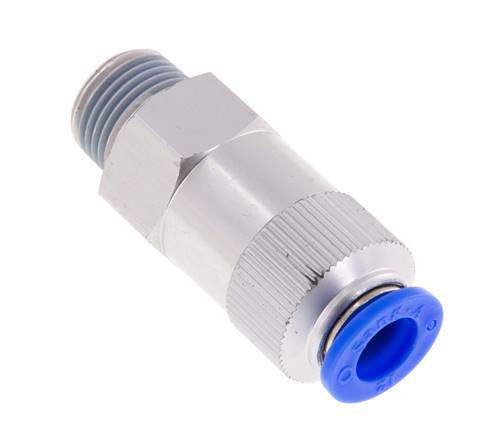 Push-In Check Valve 12mm & R1/2'' Male Aluminum 0.2-10bar (3-145psi) Hose-Thread