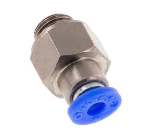 Push-In Fitting 4mm & G1/8'' Male Auto Shut-Off Brass/PBT 0-10bar (0-145psi) [2 Pieces]