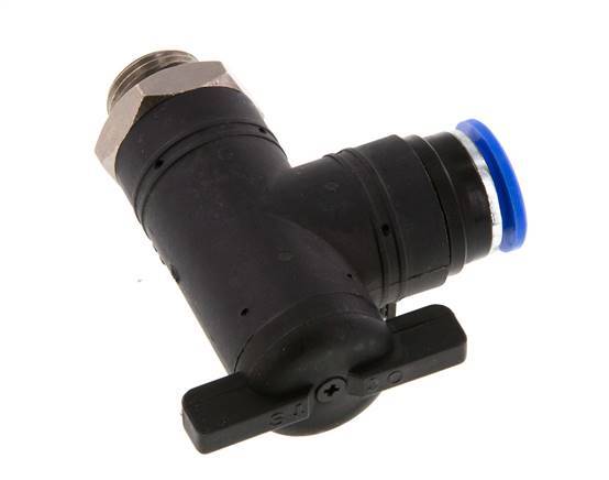 2-Way Elbow Ball Valve 12 mm - G3/8'' Plastic/Brass