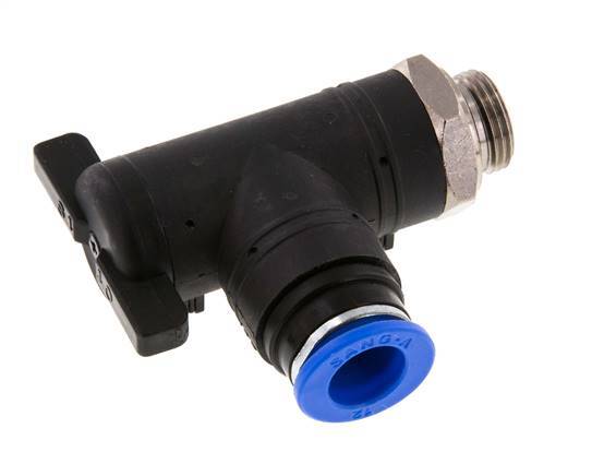 2-Way Elbow Ball Valve 12 mm - G3/8'' Plastic/Brass