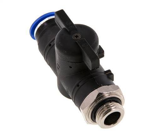 2-Way Straight Ball Valve 12 mm - G3/8'' Plastic/Brass