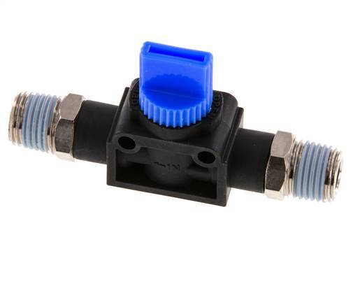 3/2-Way Shut-Off Hand Valve R1/4'' Plastic/Brass
