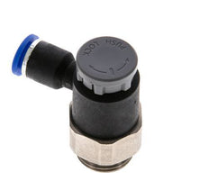 Flow Control Valve Meter-Out Elbow 6 mm - G3/8'' Brass/PA 66 Locknut