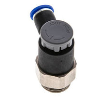 Flow Control Valve Meter-Out Elbow 6 mm - G3/8'' Brass/PA 66 Locknut