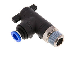 2-Way Elbow Ball Valve 10 mm - R1/2'' Plastic/Brass