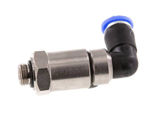 6mm & G1/8'' Elbow Quick Swivel Joint Push-In-Male Threads Nickel-Plat ...