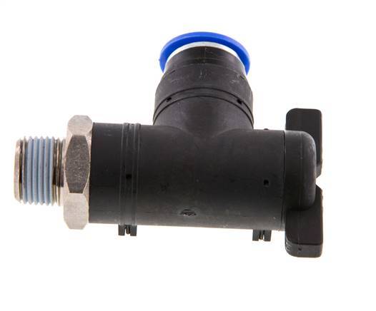 2-Way Elbow Ball Valve 12 mm - R3/8'' Plastic/Brass