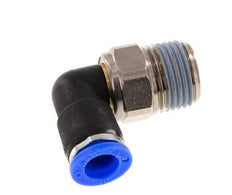 10mm & R1/2'' Elbow Swivel Joint Push-In-Male Threads Nickel-Plated Brass/PBT NBR Rotatable