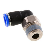 10mm & R1/2'' Elbow Swivel Joint Push-In-Male Threads Nickel-Plated Brass/PBT NBR Rotatable