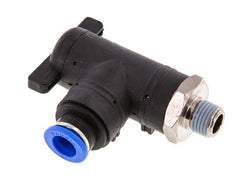 2-Way Elbow Ball Valve 10 mm - R1/4'' Plastic/Brass