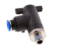 2-Way Elbow Ball Valve 10 mm - R1/4'' Plastic/Brass