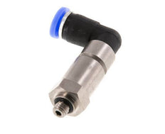 4mm & M5 Elbow Quick Swivel Joint Push-In-Male Threads Nickel-Plated Brass/PBT NBR Rotatable