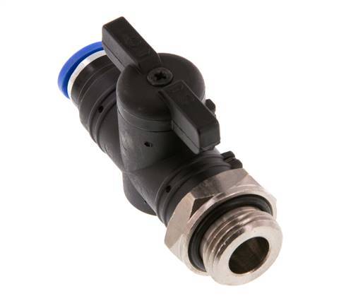 2-Way Straight Ball Valve 8 mm - G3/8'' Plastic/Brass