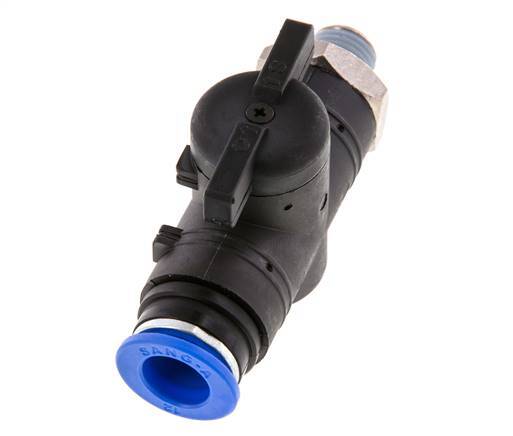 2-Way Straight Ball Valve 12 mm - R1/4'' Plastic/Brass