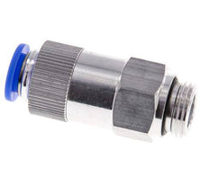 Push-In Check Valve 12mm & G1/2'' Male Aluminum 0.2-10bar (3-145psi) Thread-Hose