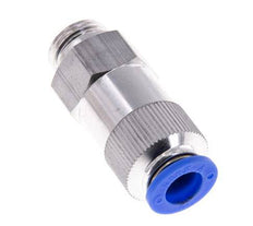 Push-In Check Valve 12mm & G1/2'' Male Aluminum 0.2-10bar (3-145psi) Thread-Hose