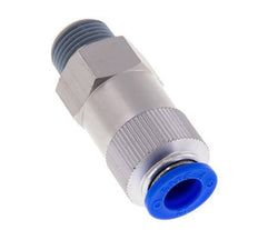 Push-In Check Valve 12mm & R1/2'' Male Aluminum 0.2-10bar (3-145psi) Thread-Hose