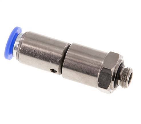 8mm & G1/8'' Quick Swivel Joint Push-In-Male Threads Nickel-Plated Brass/PBT NBR Rotatable