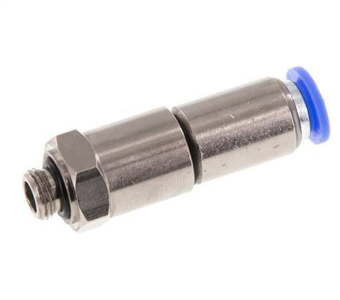 8mm & G1/8'' Quick Swivel Joint Push-In-Male Threads Nickel-Plated Brass/PBT NBR Rotatable