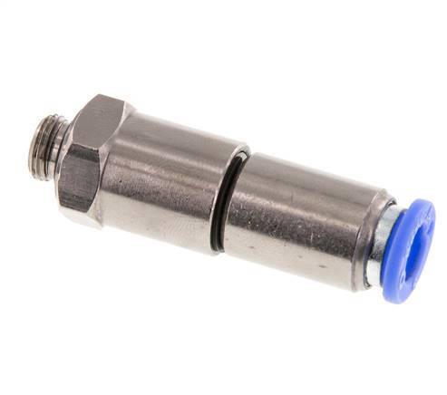 8mm & G1/8'' Quick Swivel Joint Push-In-Male Threads Nickel-Plated Brass/PBT NBR Rotatable